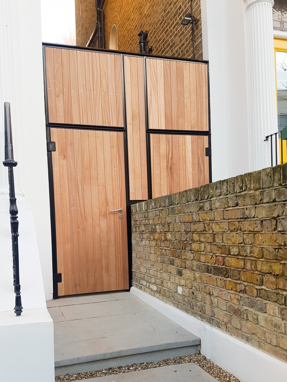 New gates, lower view